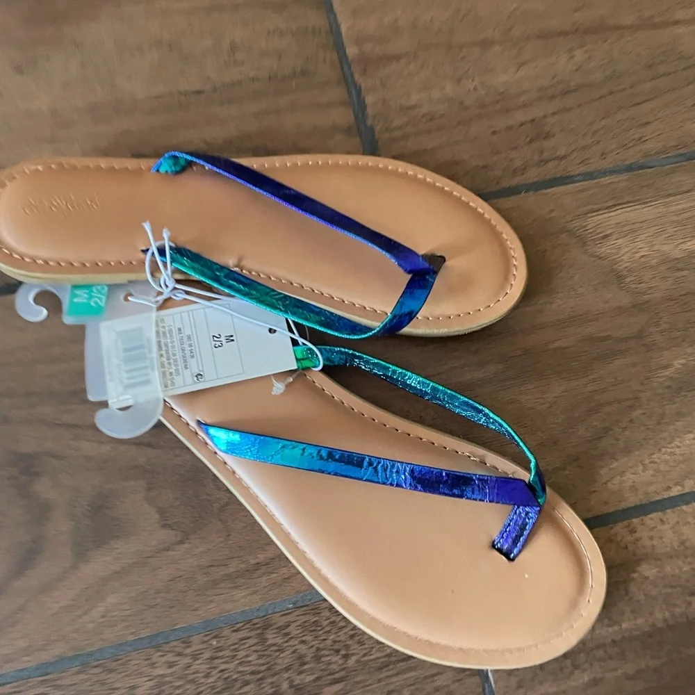 CAT & JACK Serena iridescent sandals - various